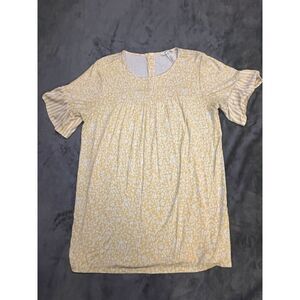 Matilda Jane Woman's Dream Chasers Golden Sunshine Top Size‎ Medium